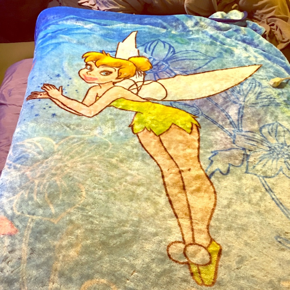 Tinker bell blanket